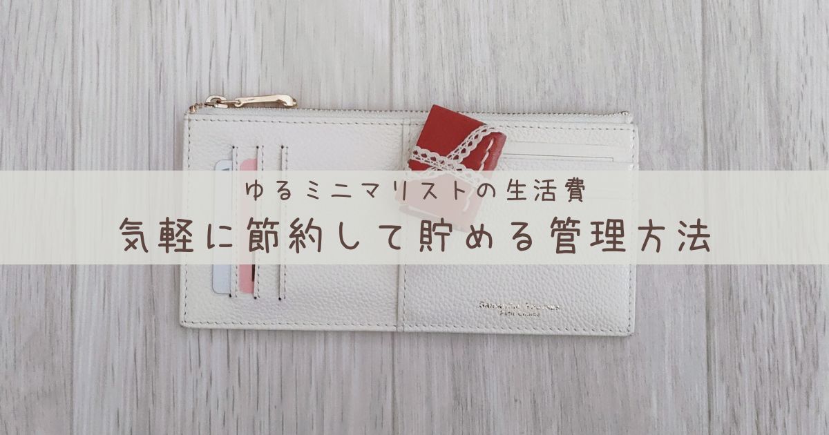 一人暮らしミニマリストの生活費 気軽に節約して無理なく貯めるお金の管理方法 むぎっこぐらし